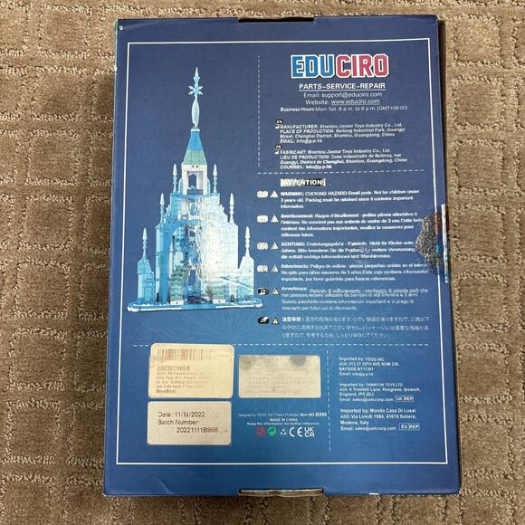 Educiro Friends Frozen Castle Building Set Toy (671 Pieces) Ice Princess Magic - Picture 5 of 9